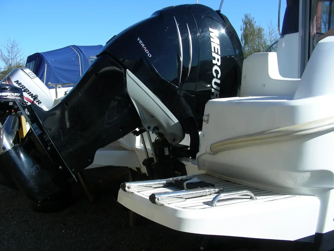 Billede 5 - m Mercury F250 Verado & 3500 kg Brenderup trailer