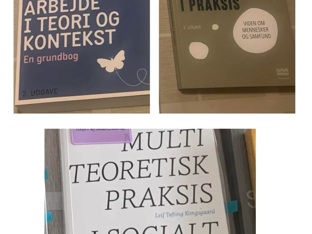 Billede 1 - Socialrådgiverbøger fra årgang 2023 AAU (Aalborg U
