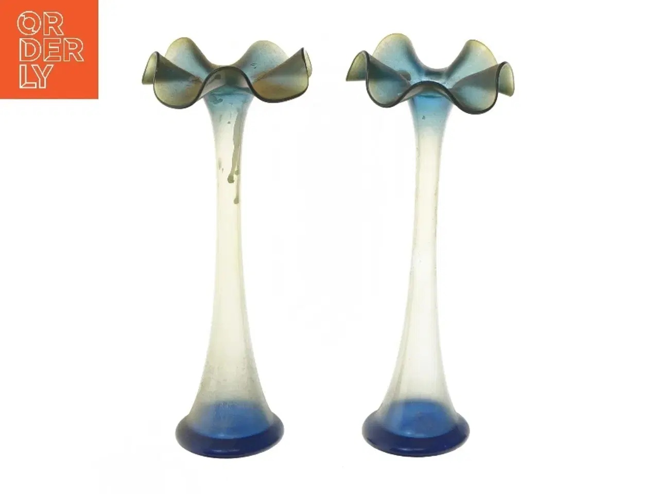 Billede 1 - To glasvaser (str. 20 cm)