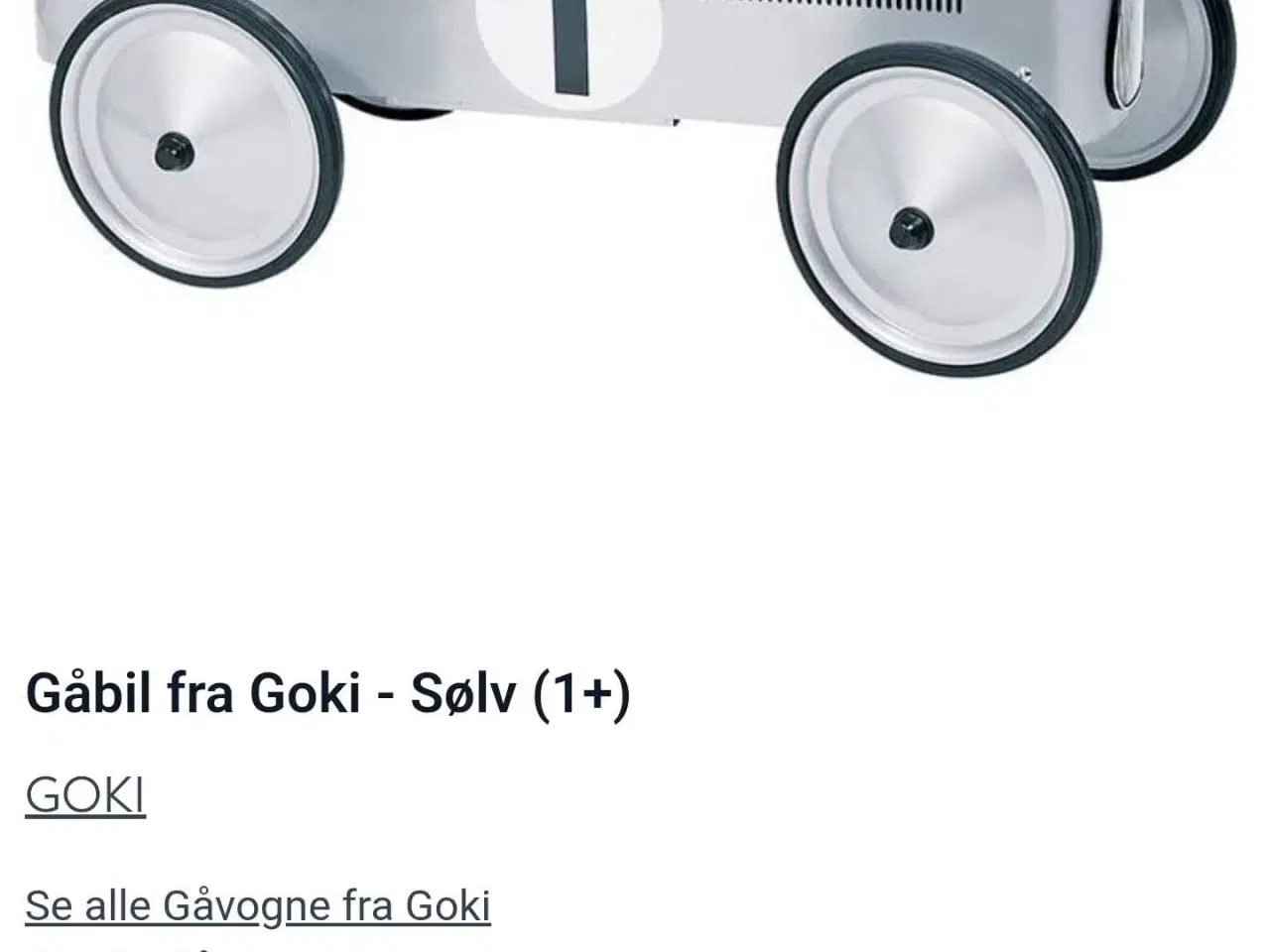 Billede 3 - Goki gåbil. Elegant og stilfuld gåbil. Sort 