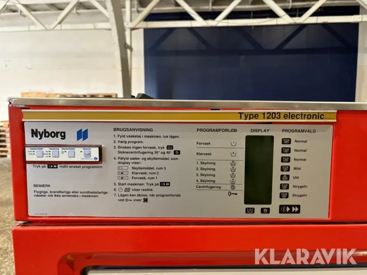 Billede 5 - Vaskemaskine industri Nyborg 1203 electronic