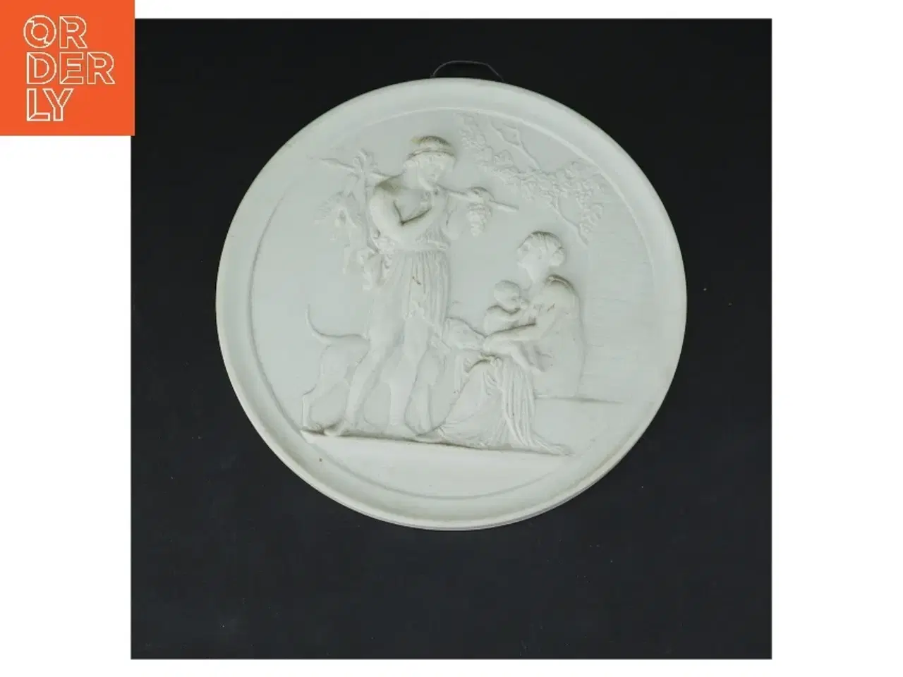 Billede 1 - Dekorativt porcelænsrelief fra Royal Copenhagen (str. Ø 14 cm)
