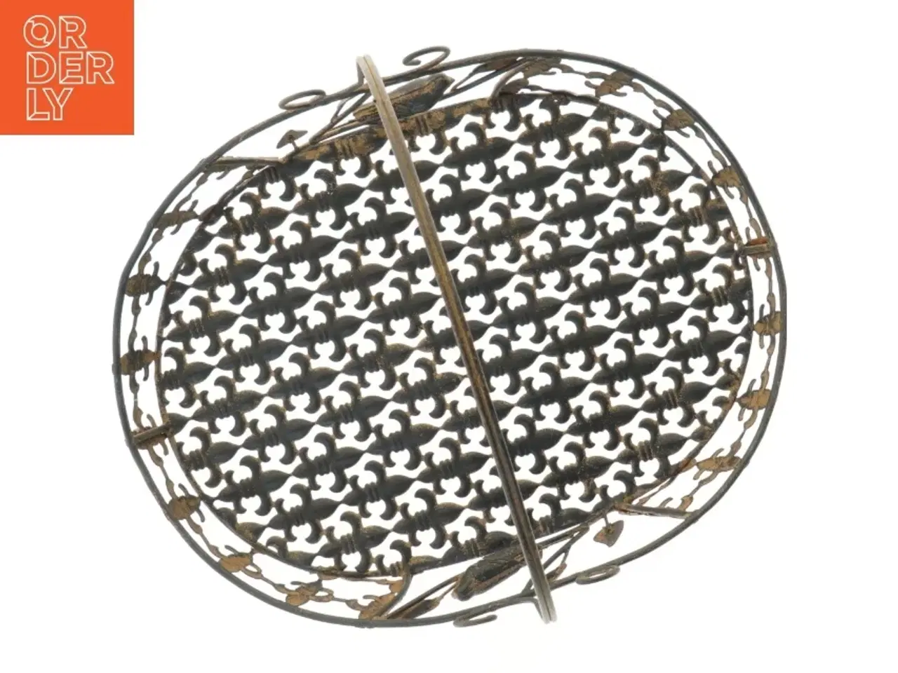 Billede 3 - Dekorativ metal kurv (str. 40x30x40 cm)