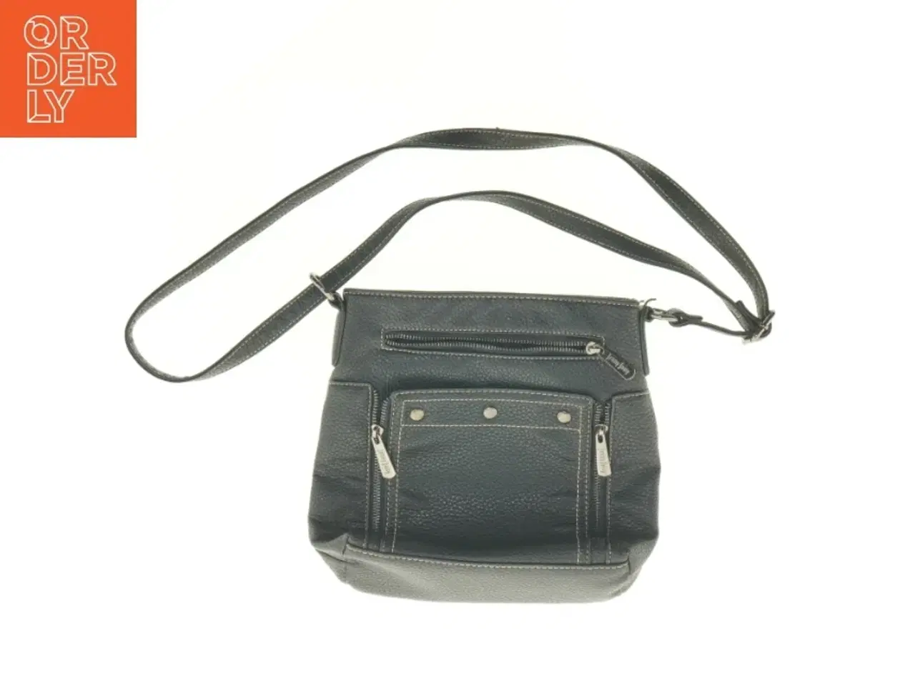 Billede 1 - Sort skuldertaske fra Jenny Fairy (str. 28 x 25 x 7 cm)