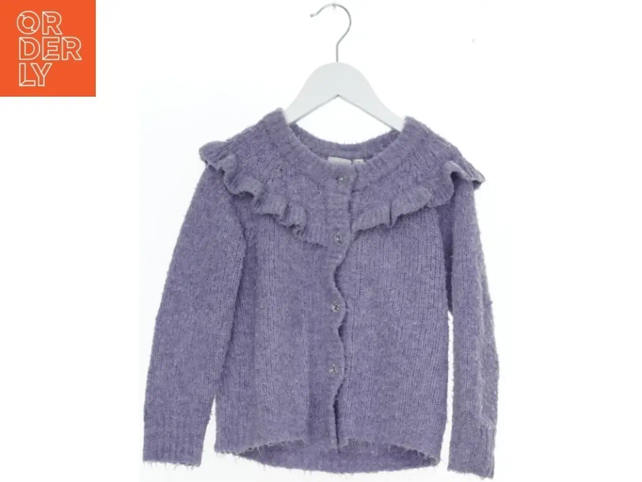 Billede 1 - Pige Cardigan med Flæsedetaljer fra Name It (str. 104)