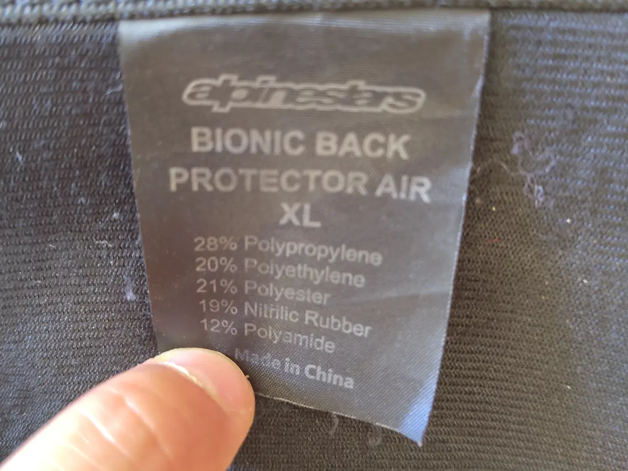Billede 2 - Rygskjold Alpinestars god kvalitet
