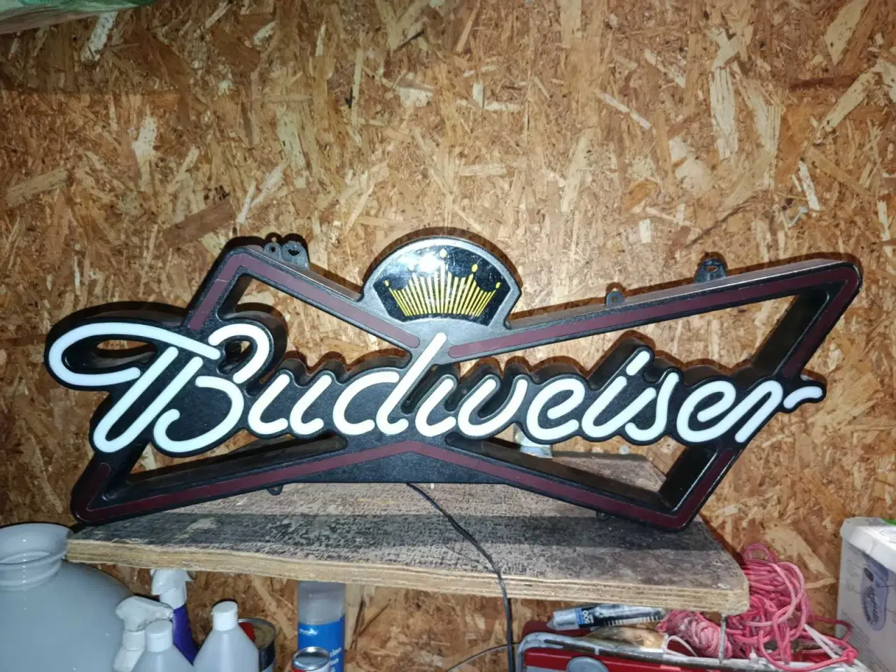 Billede 3 - Ægte Budweiser bar/reklameskilt