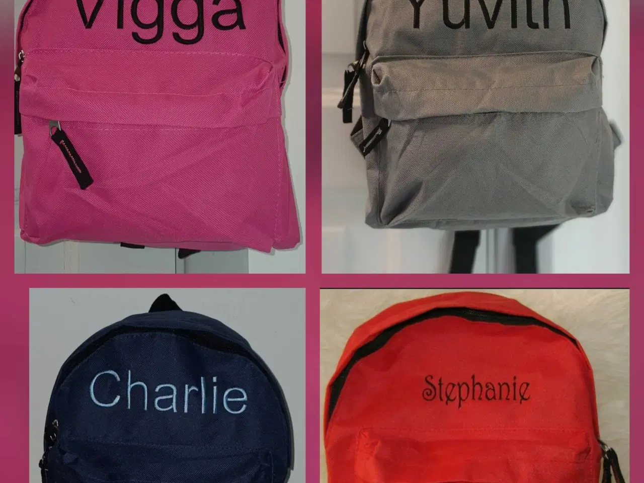 Billede 1 - Taske med valgfrit navn.