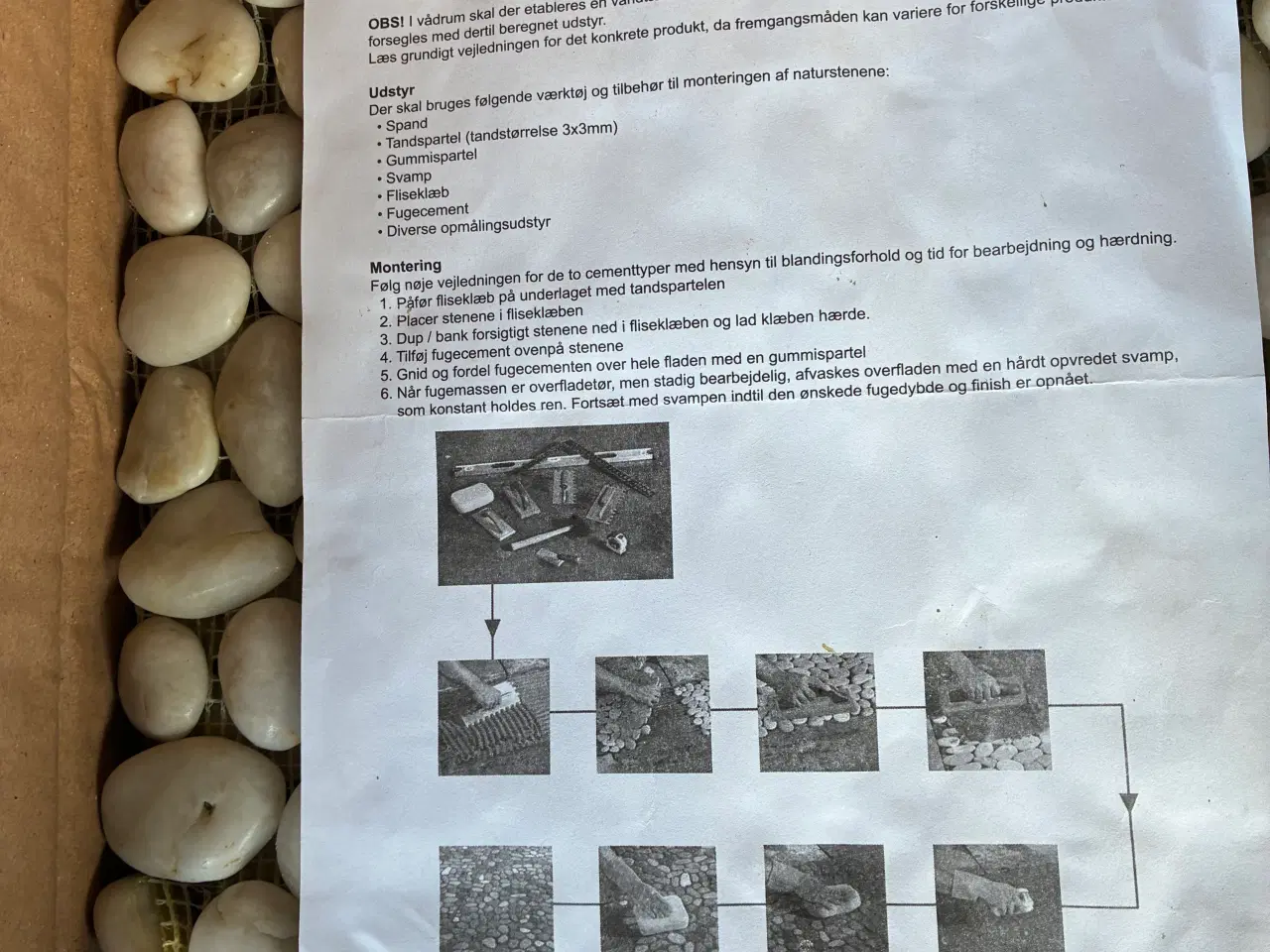 Billede 4 - Natursten på net - til badeværelses gulv