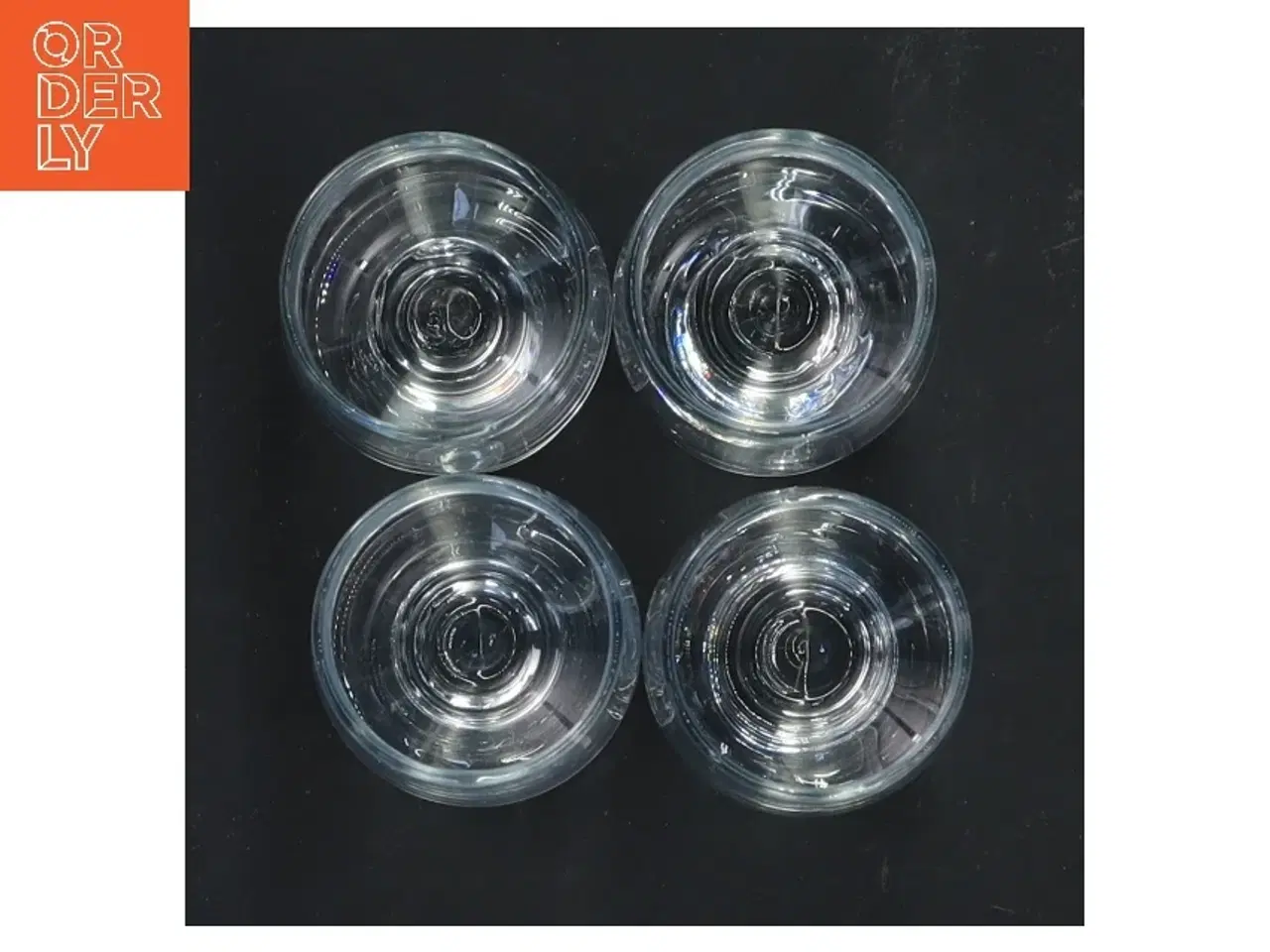 Billede 2 - 4 Hamlet Holmegaard glas (str. 4 stk Ø 4 cm længde 7,5 cm)