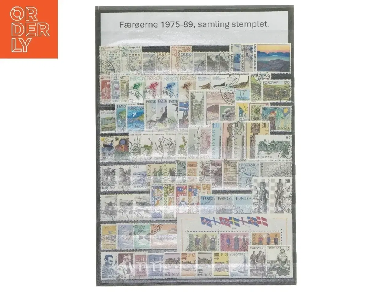 Billede 1 - Frimærkesamling Færøerne 1975-89 stemplet