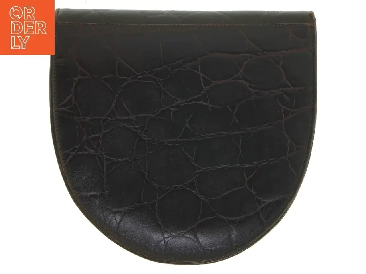 Billede 5 - Mørkebrunt læder skuldertaske fra Mulberry (str. 20x20 cm)