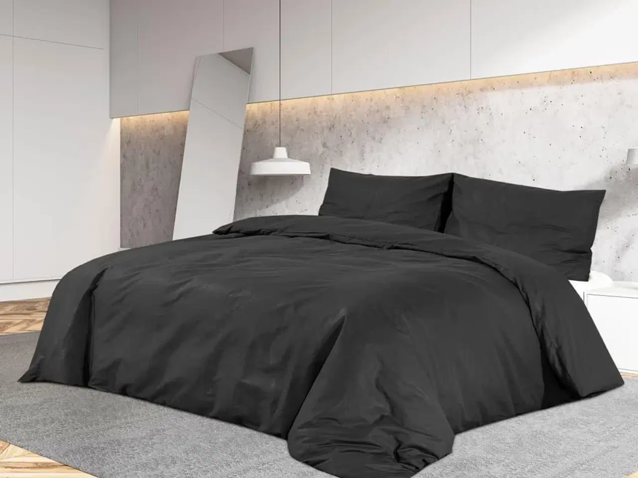 Billede 1 - Sengetøj 200x220 cm bomuld sort