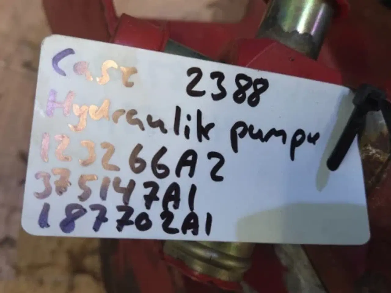 Billede 14 - Case 2388 Hydraulikpumpe 123266A2