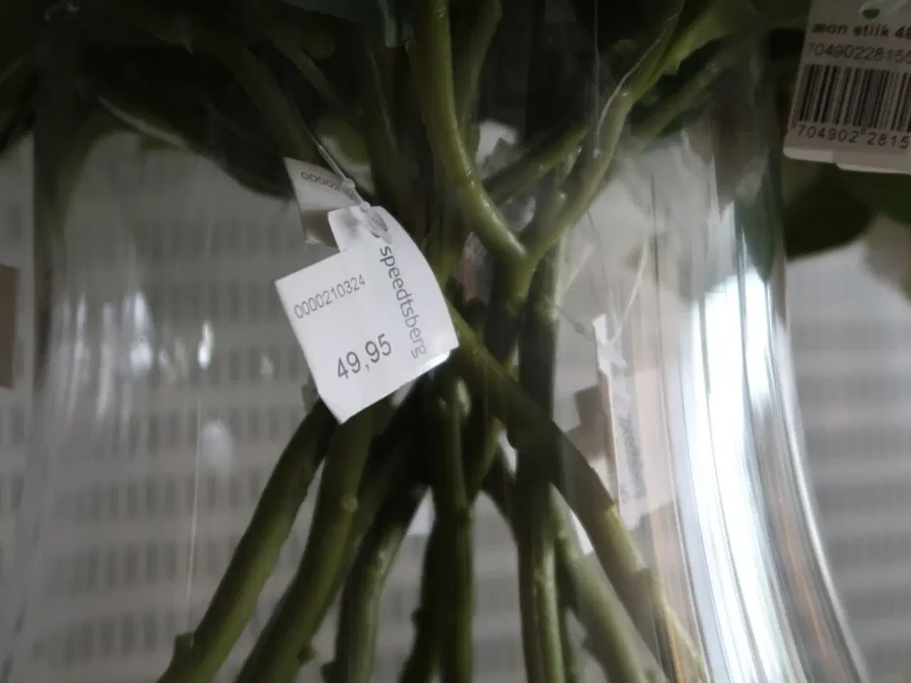 Billede 3 - Fad med vase og kunstige blomster