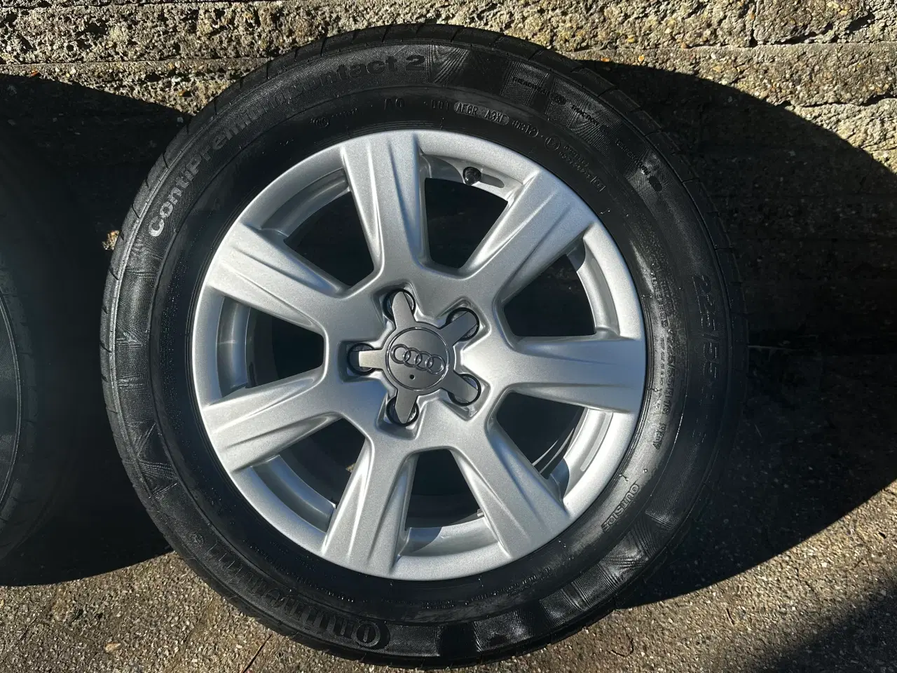 Billede 1 - Audi Alufælge (originale) med dæk