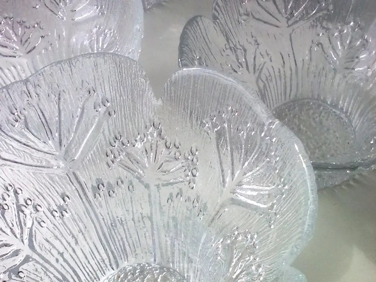 Billede 16 - Sverige vinter is glas frosset LYS brugskunst