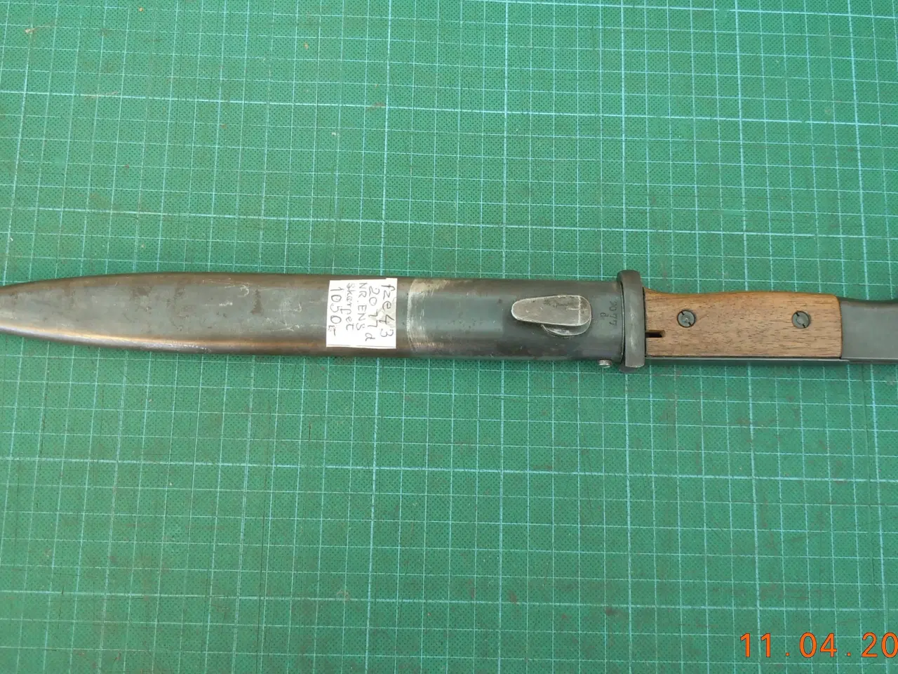 Billede 1 - K 98 bajonet nummerens med skede.