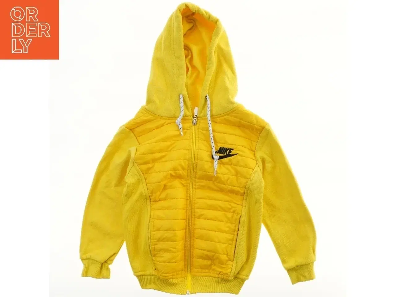 Billede 1 - Gul hættetrøje med lynlås fra Nike (str. 104)