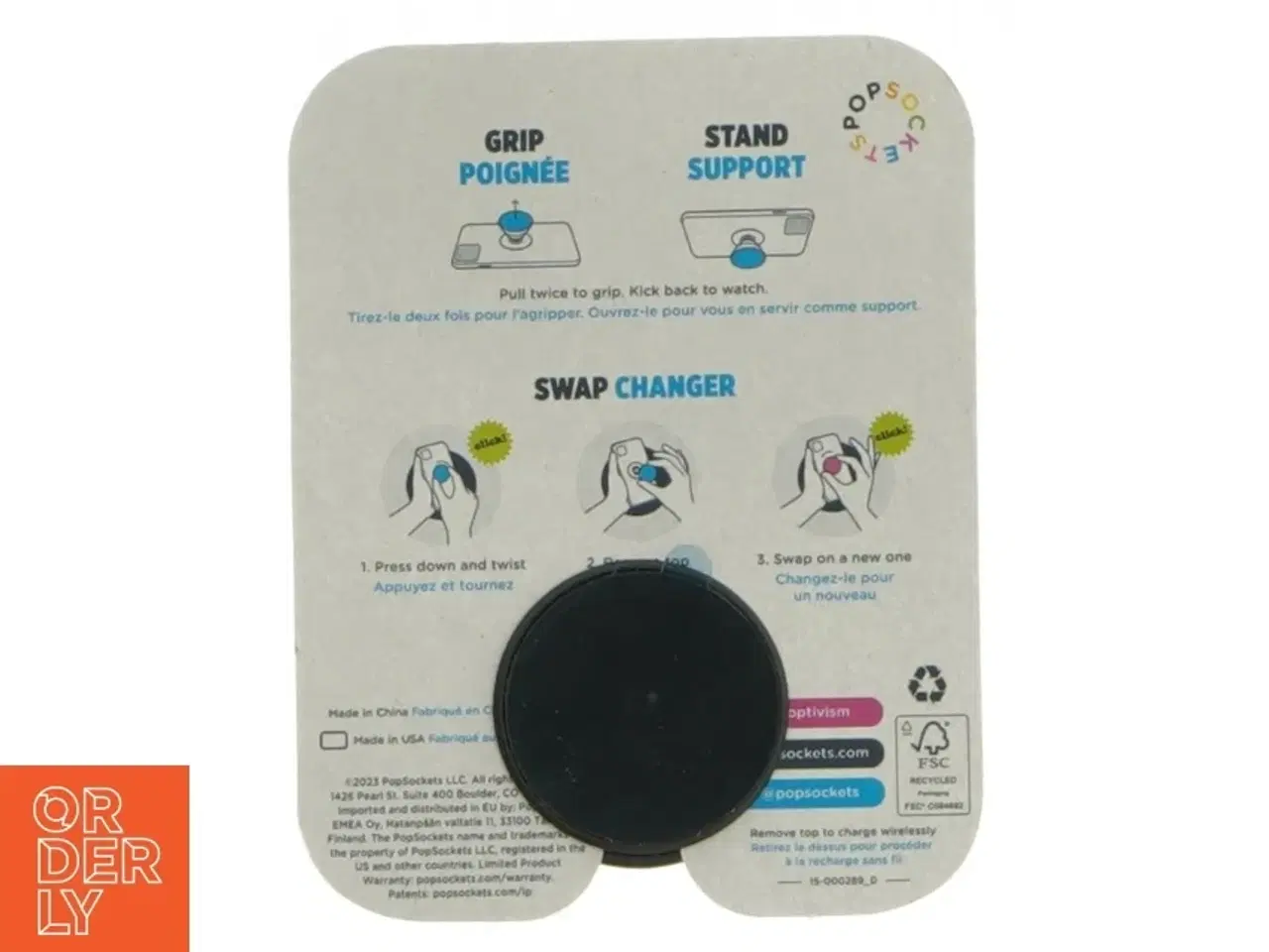 Billede 2 - PopSockets PopGrip fra 7 Days (str. 4 cm)