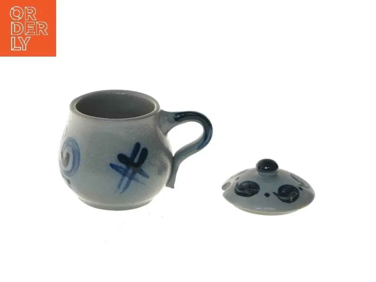 Billede 5 - Dekorativ krukke med låg (str. Ø 6 cm længde 7 cm)