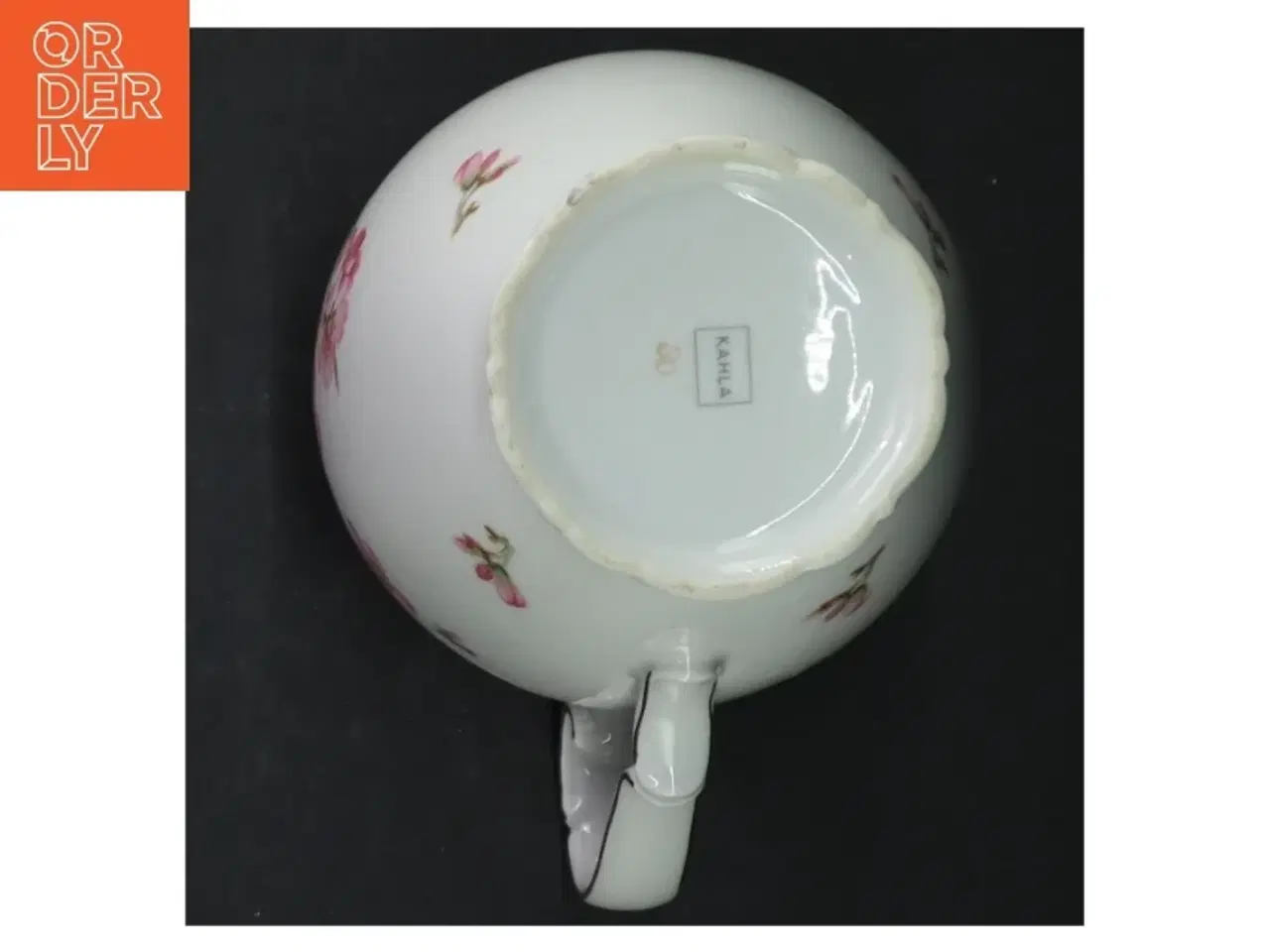 Billede 3 - Porcelænsmælkekande med blomstermønster fra Kahla (str. H. 15 cm)