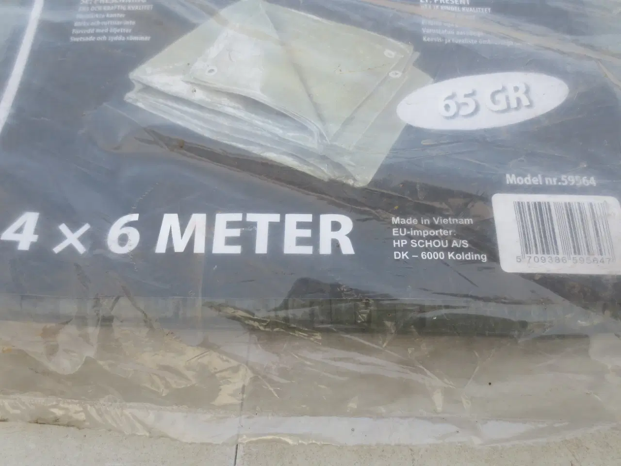 Billede 2 - 1 stk Ny Presenning 4-6 Mtr 