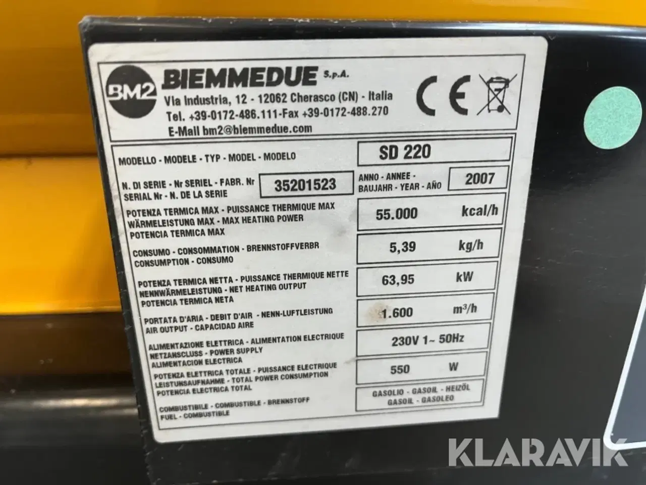 Billede 6 - Varmekanon Bimmedue SD 220