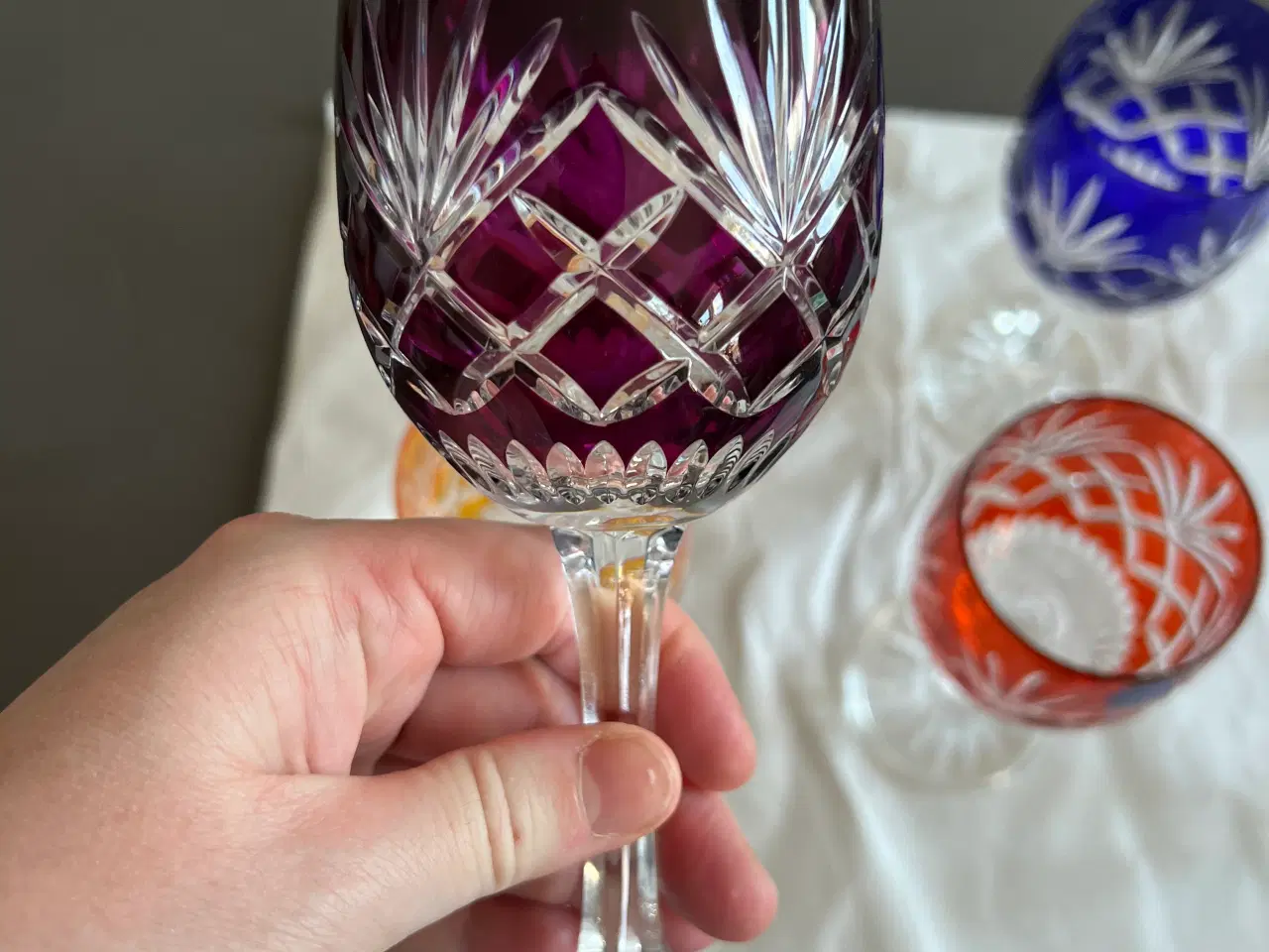 Billede 7 - Krystal vinglas 