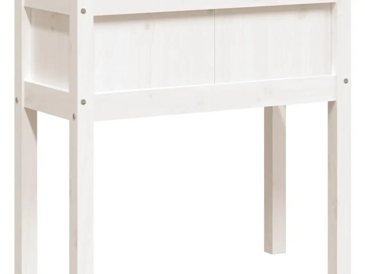 Billede 2 - Plantekasse med ben 70x31x70 cm massivt fyrretræ hvid