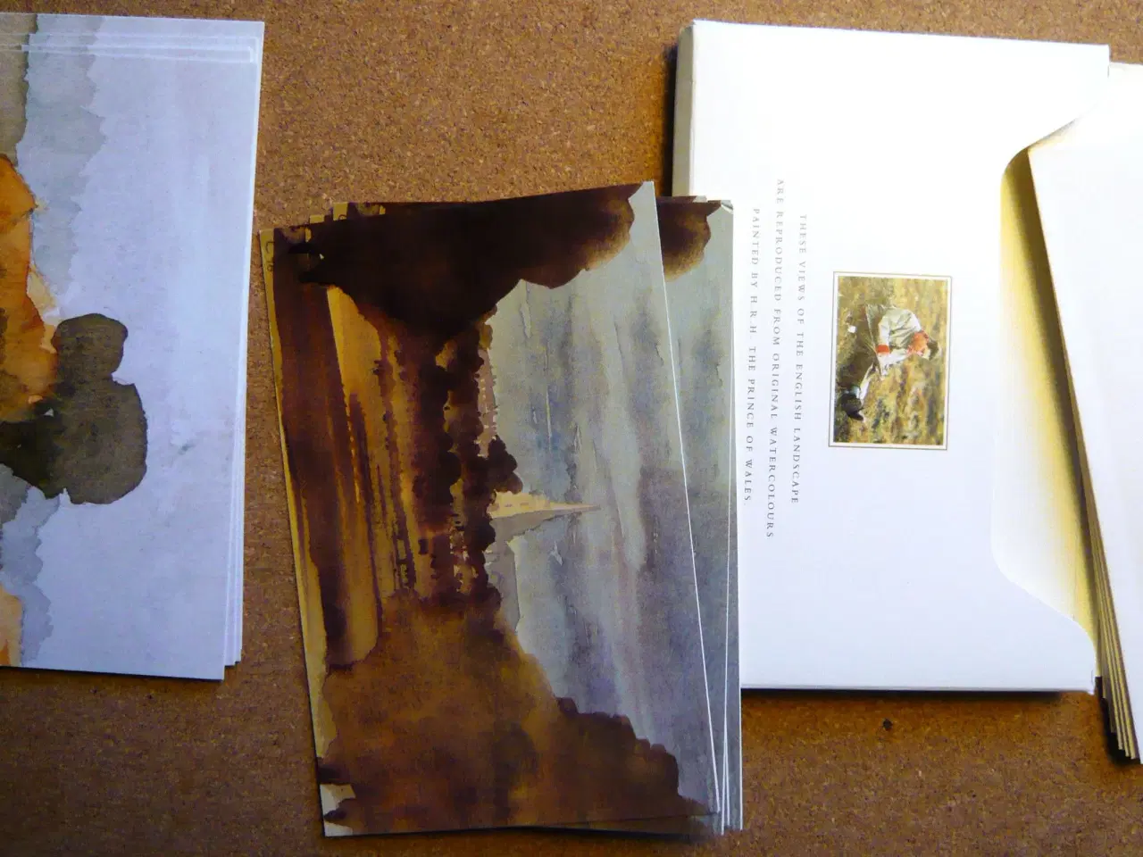 Billede 3 - Postkortene med Prince of Wales akvareler
