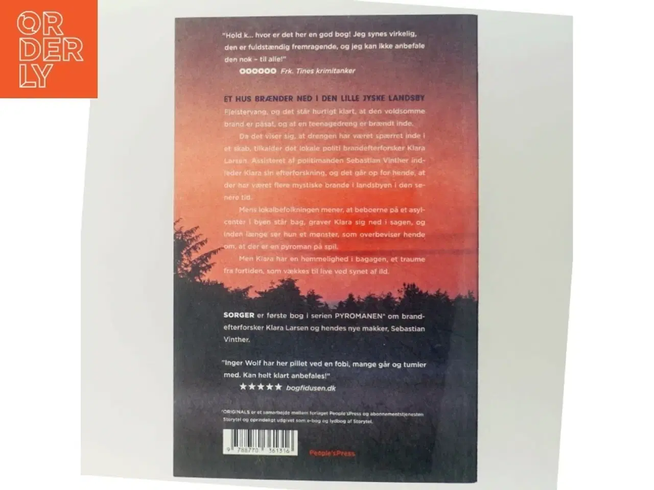 Billede 3 - 'Sorger: krimi' af Inger Wolf (bog)