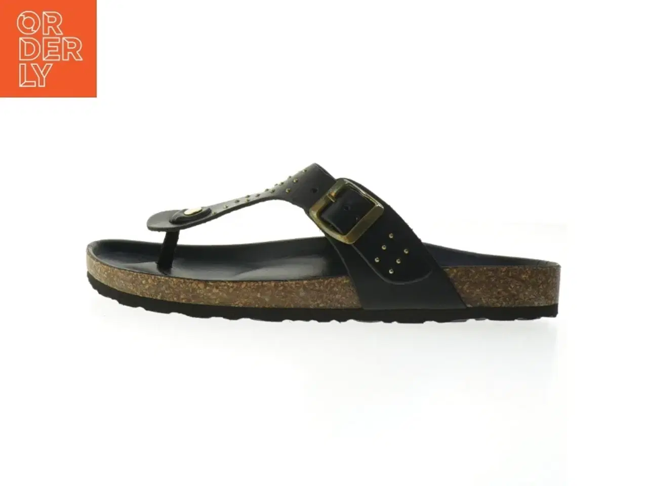 Billede 1 - Sorte sandaler med korksål fra Copenhagen Shoes (str. 42 )