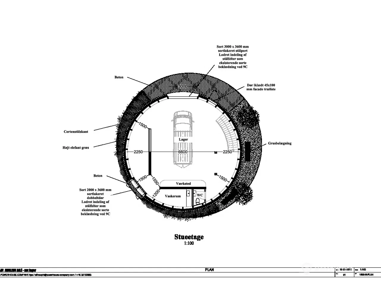 Billede 7 - Unik ejendom - Showroom - Lager - 3 meter port og dobbeltdør som kan åbnes helt op.