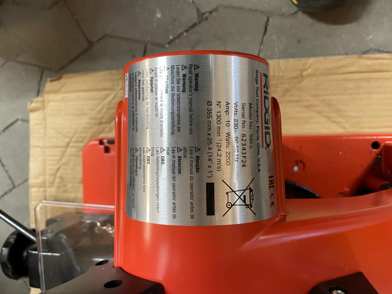 Billede 1 - Ridgid metalsav