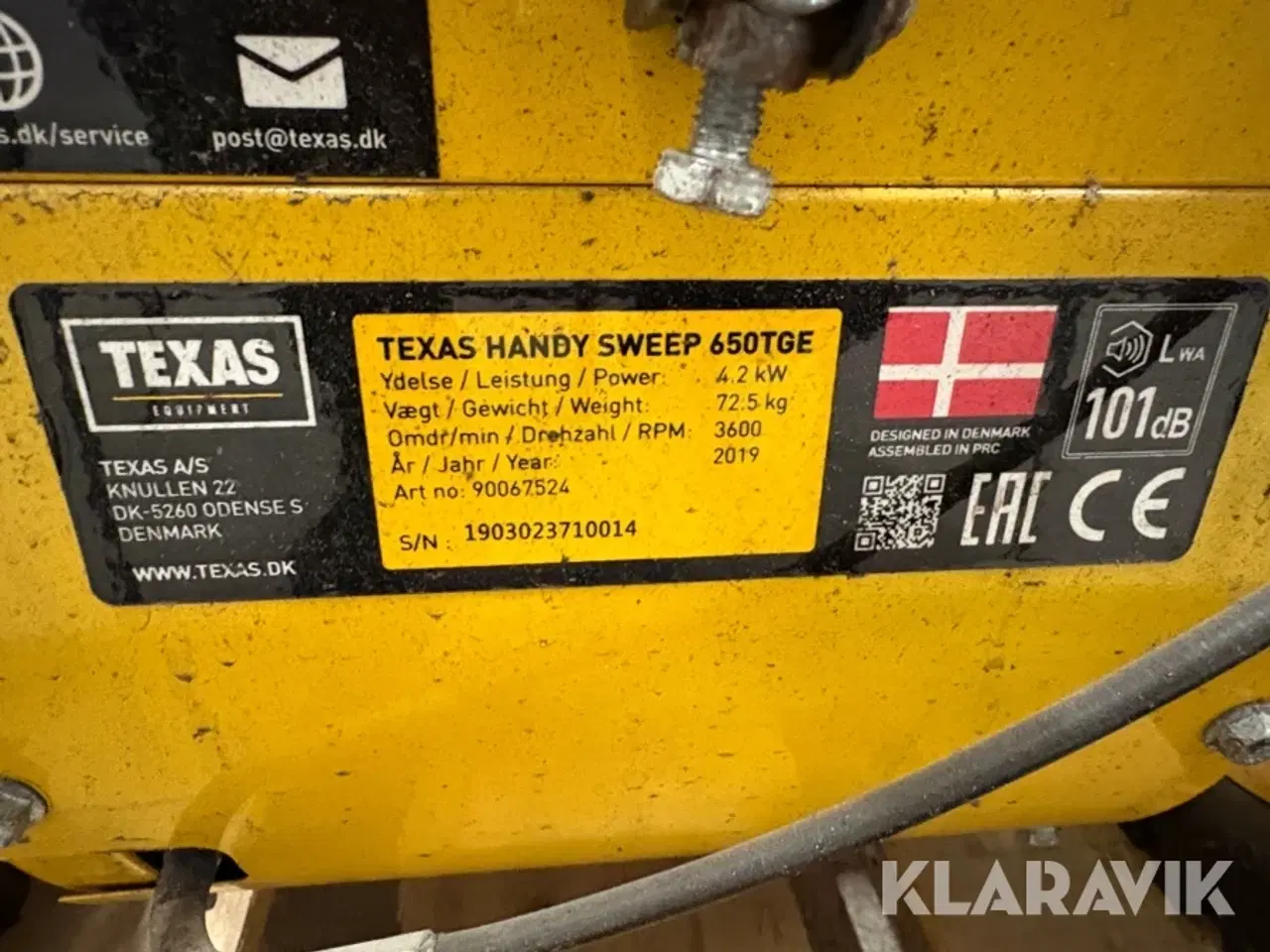 Billede 5 - Fejemaskine Texas Handy Sweep 650TGE