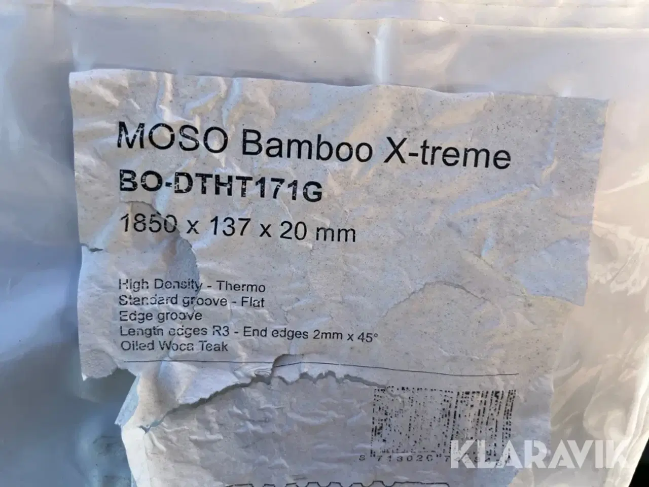 Billede 4 - Bambus terrassebrædder Moso Bambio X-treme BO-DTHT171G 95m2 3 paller