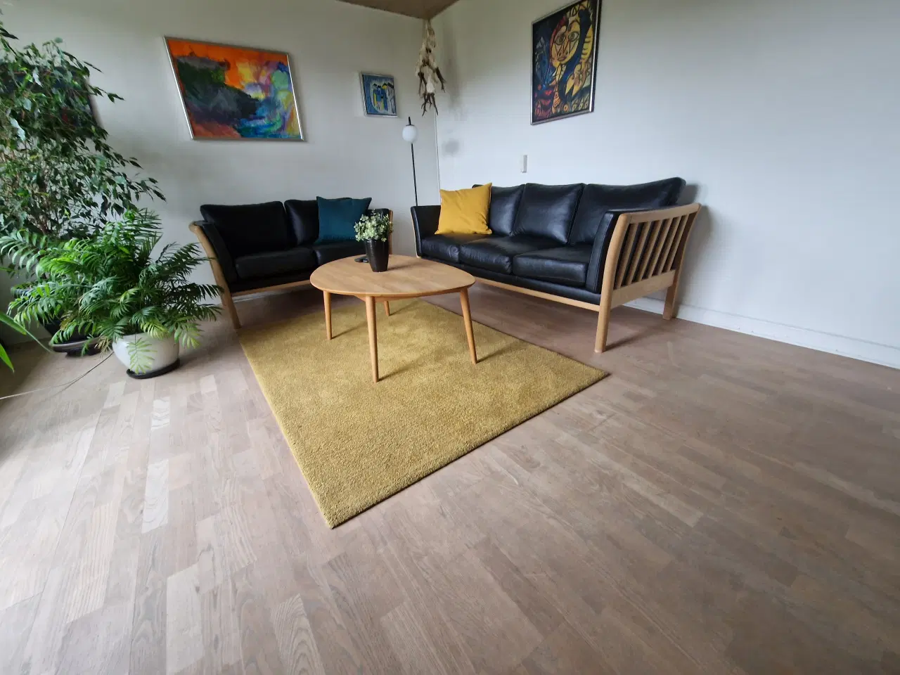 Billede 4 - 2+3 Rosenholm lædersofaer.