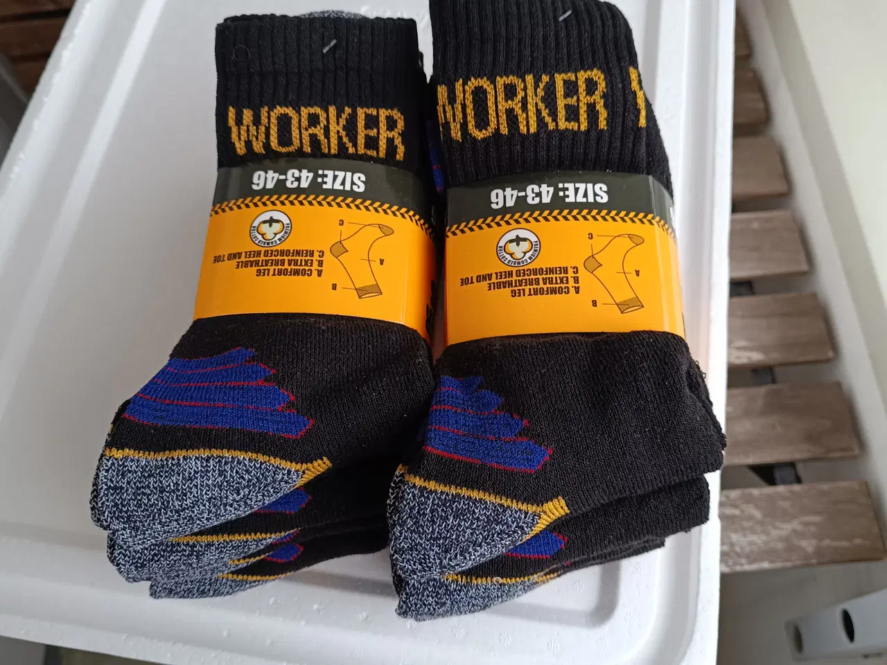 Billede 1 - WORKER arbejdsstrømper 43-46 10par