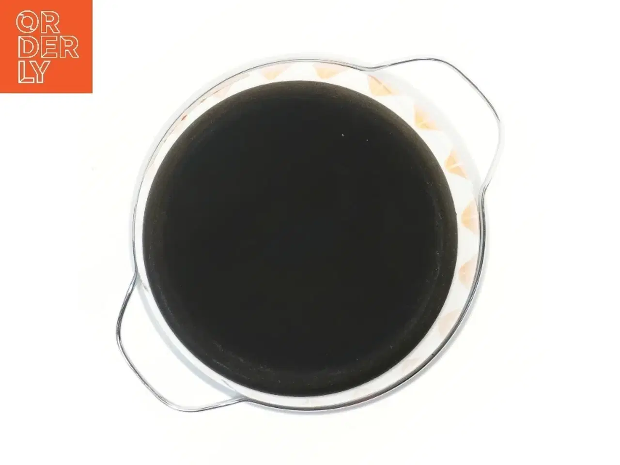 Billede 4 - Stor Lotus Lyngby emaljegryde med låg og håndtag (str. Ø 27cm længde 13 cm)