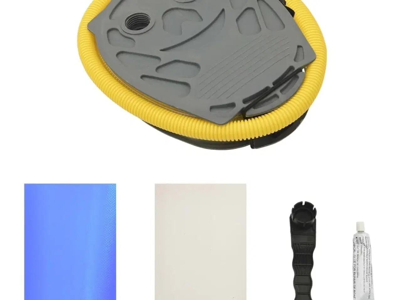 Billede 8 - Oppustelig gymnastikrulle med pumpe 100x60 cm PVC blå