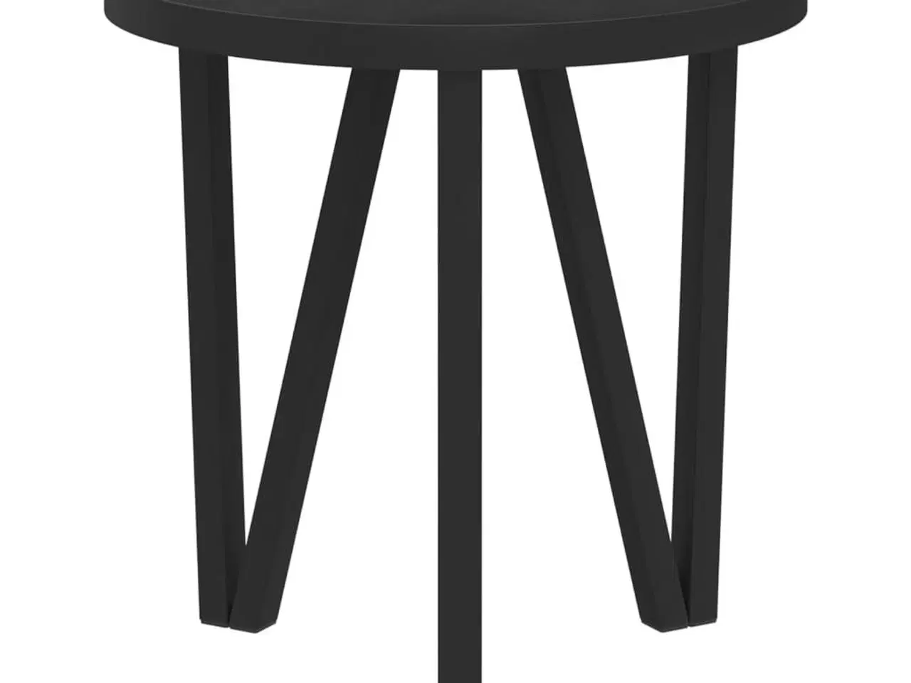 Billede 3 - Sidebord Ø35 cm MDF sort