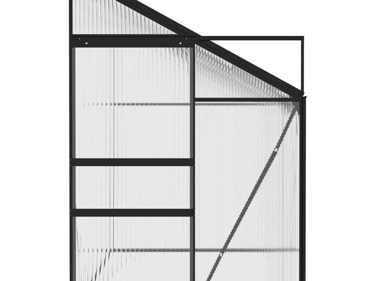 Billede 4 - Drivhus 6,23 m³ aluminium antracitgrå