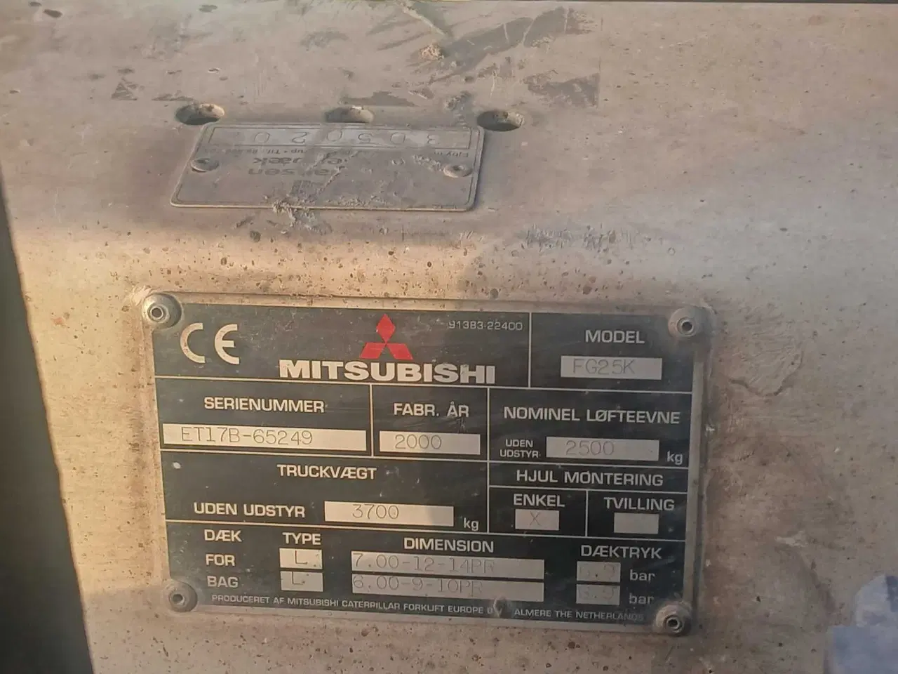 Billede 6 - Mitsubishi 2.5 T Gas truck 