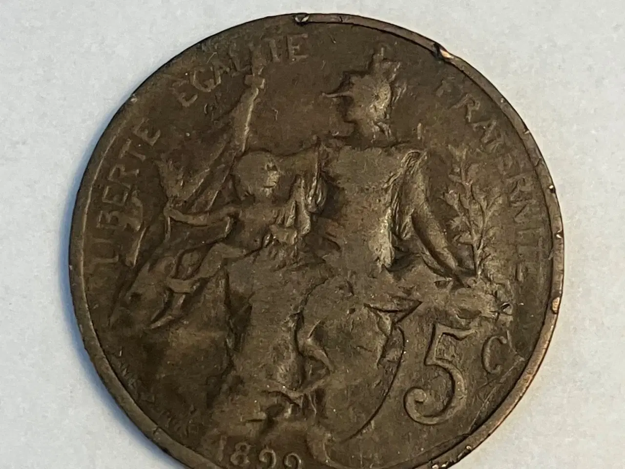 Billede 1 - 5 Centimes France 1899