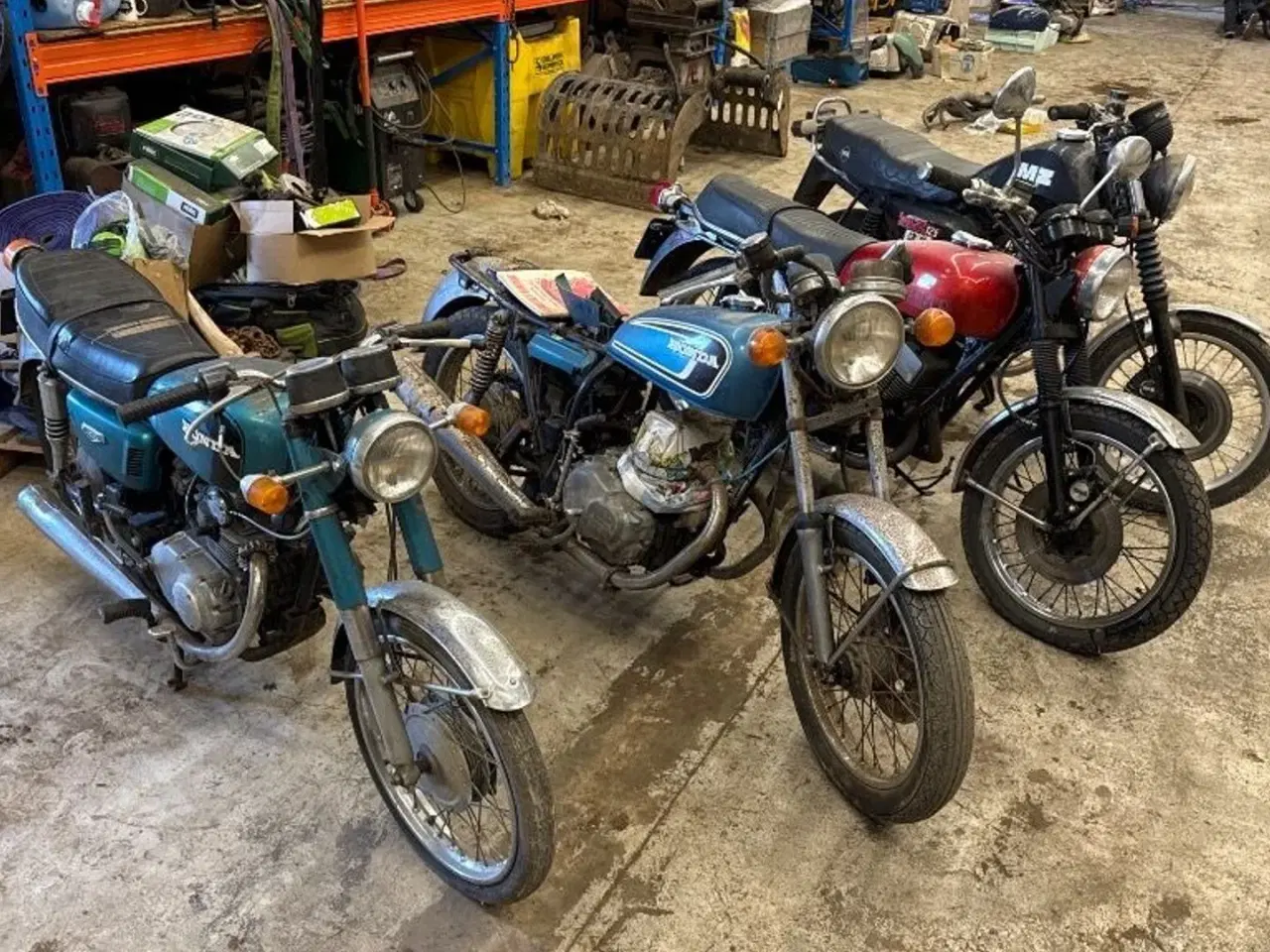 Billede 1 - Honda, MZ og Yamaha 4 stk. MC’er