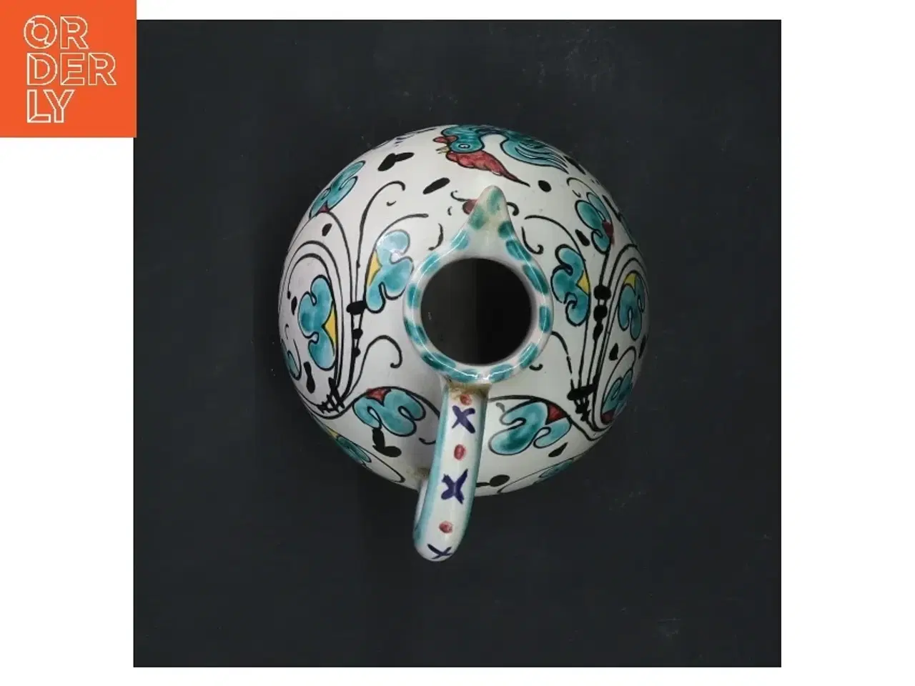 Billede 4 - Dekorativ keramisk kande med låg (str. 14 cm)