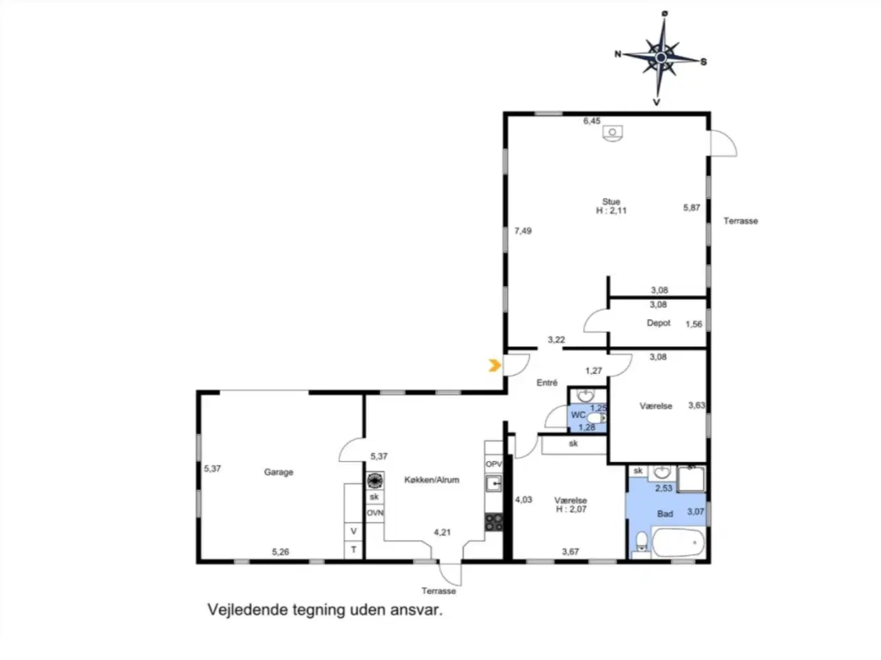 Billede 17 - Fin villa lidt ude på landet.