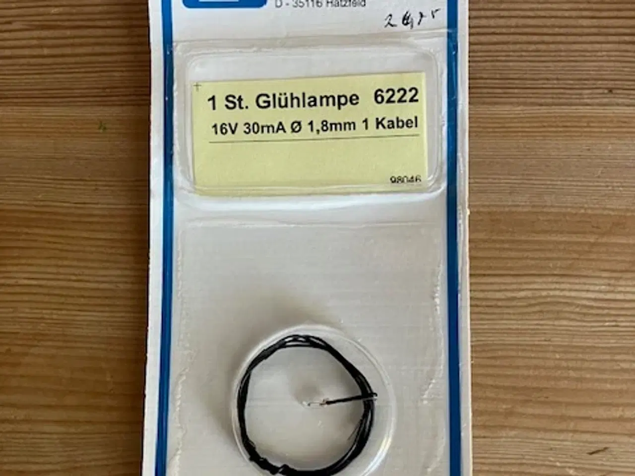 Billede 1 - Viessmann 6222 Glødelampe 16 V. 30ma 1,8mm 1 kabel