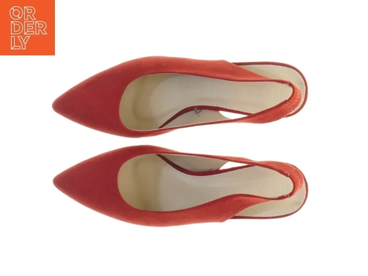 Billede 4 - Røde ruskindspumps (str. 38)